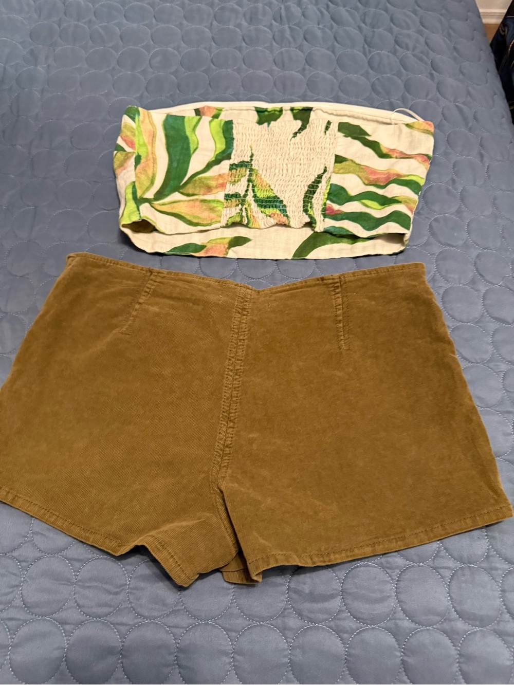 BDG Olive Corduroy Skort with Ring Accent - Picture 2 of 7